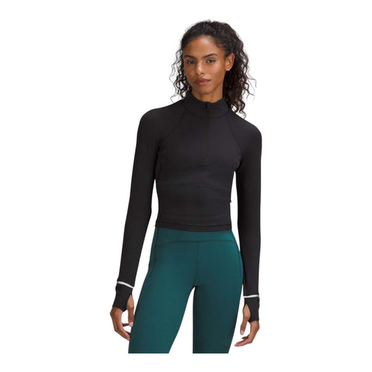 It’s Rulu Run Cropped Half Zip size 8