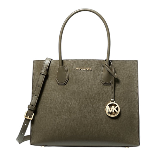 Mercer Large Pebbled Leather Accordion Tote Bag