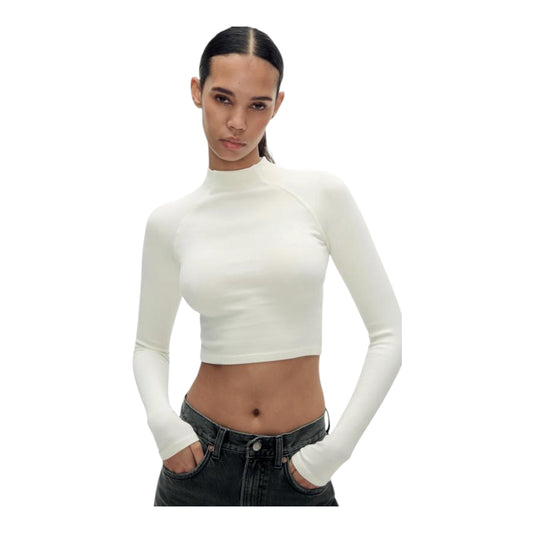Long Sleeve Mock Neck Top size Small NEW WITH TAGS