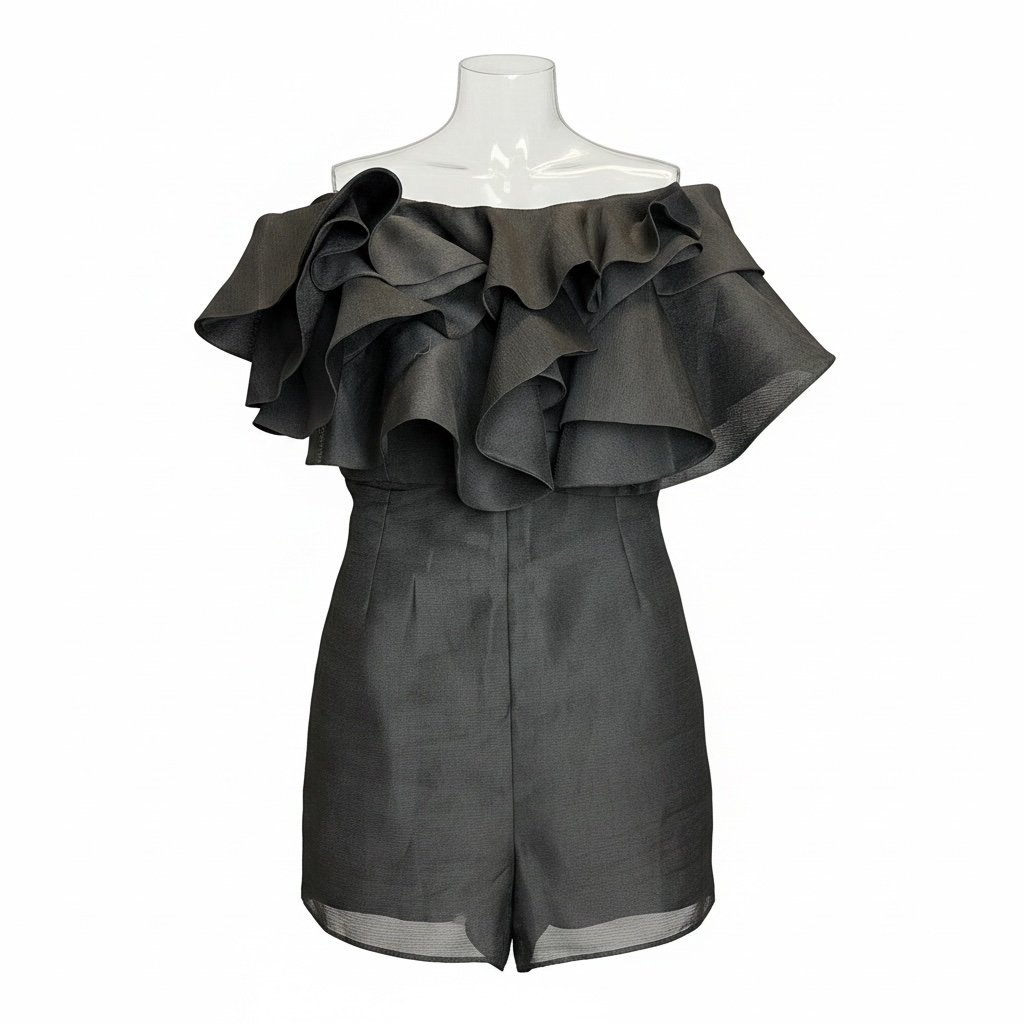 Ruffle Romper size Large Runs small