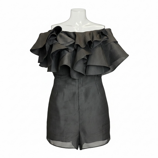 Ruffle Romper size Large Runs small