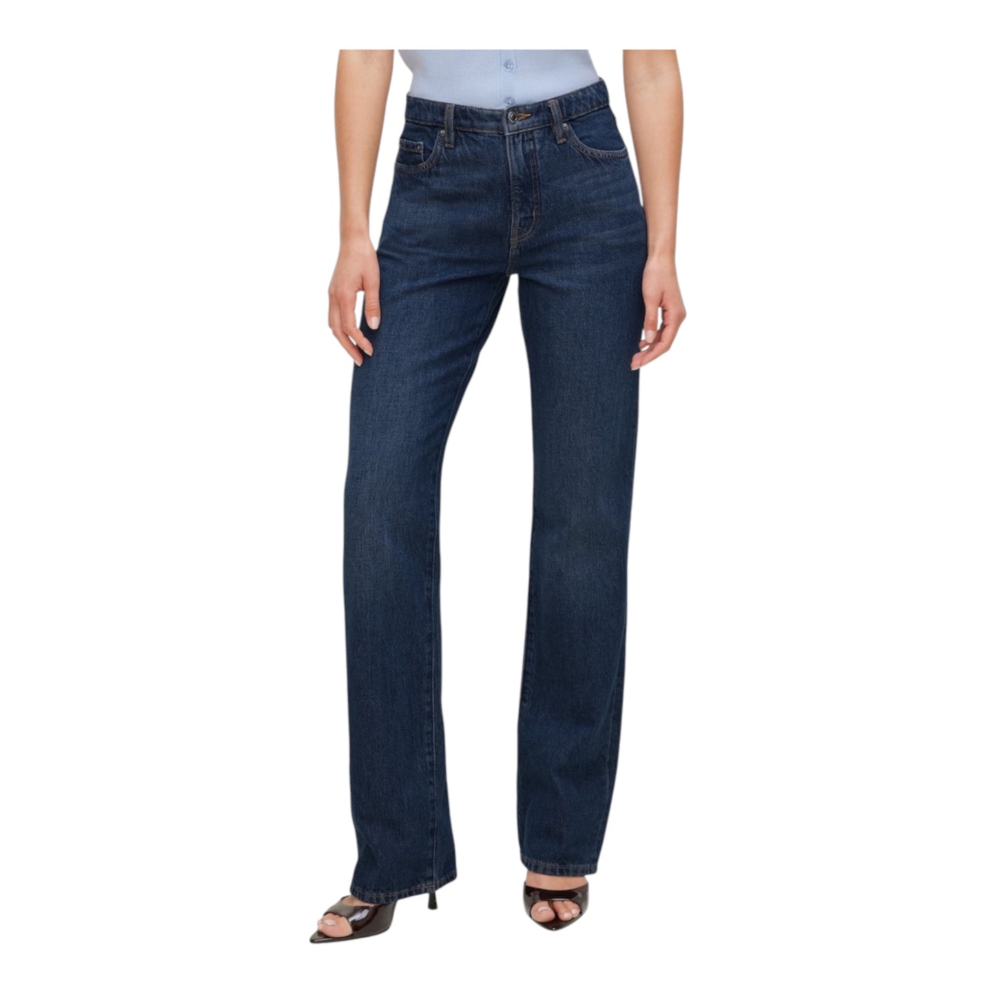 Cara Rigid High Rise Straight Leg Jeans size 32
