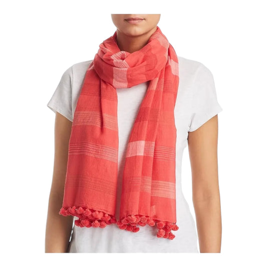 Strawberry Hand Loomed Organic Cotton Scarf