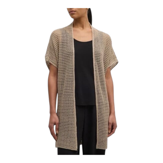 Open Knit Linen Cardigan