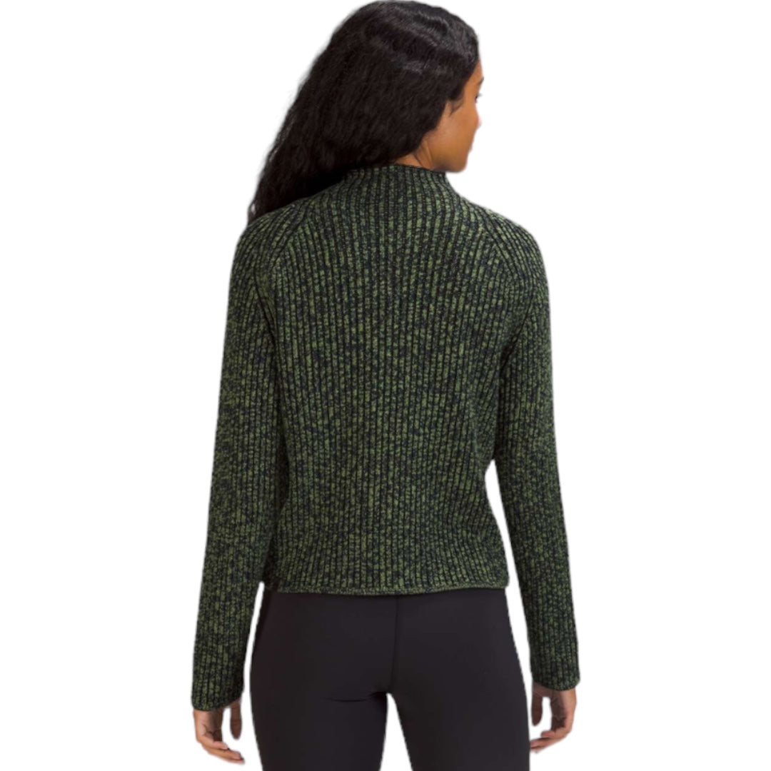 Cotton Cashmere Blend Mock Neck Sweater Size 10