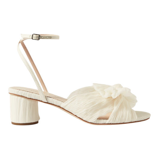 Dahlia Pearl Pleated Bow Heel size 9.5 NEW IN BOX