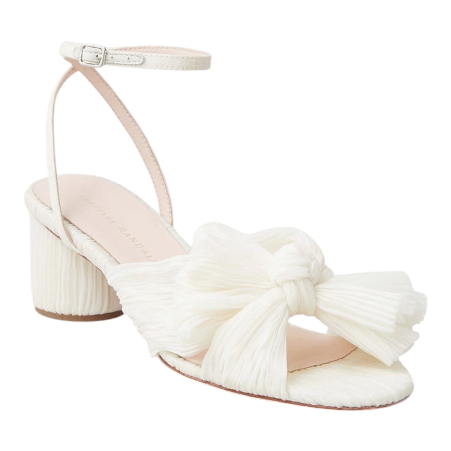 Dahlia Pearl Pleated Bow Heel size 9.5 NEW IN BOX