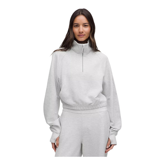 Scuba Cropped Funnel-Neck Half Zip
Waffle size XLarge