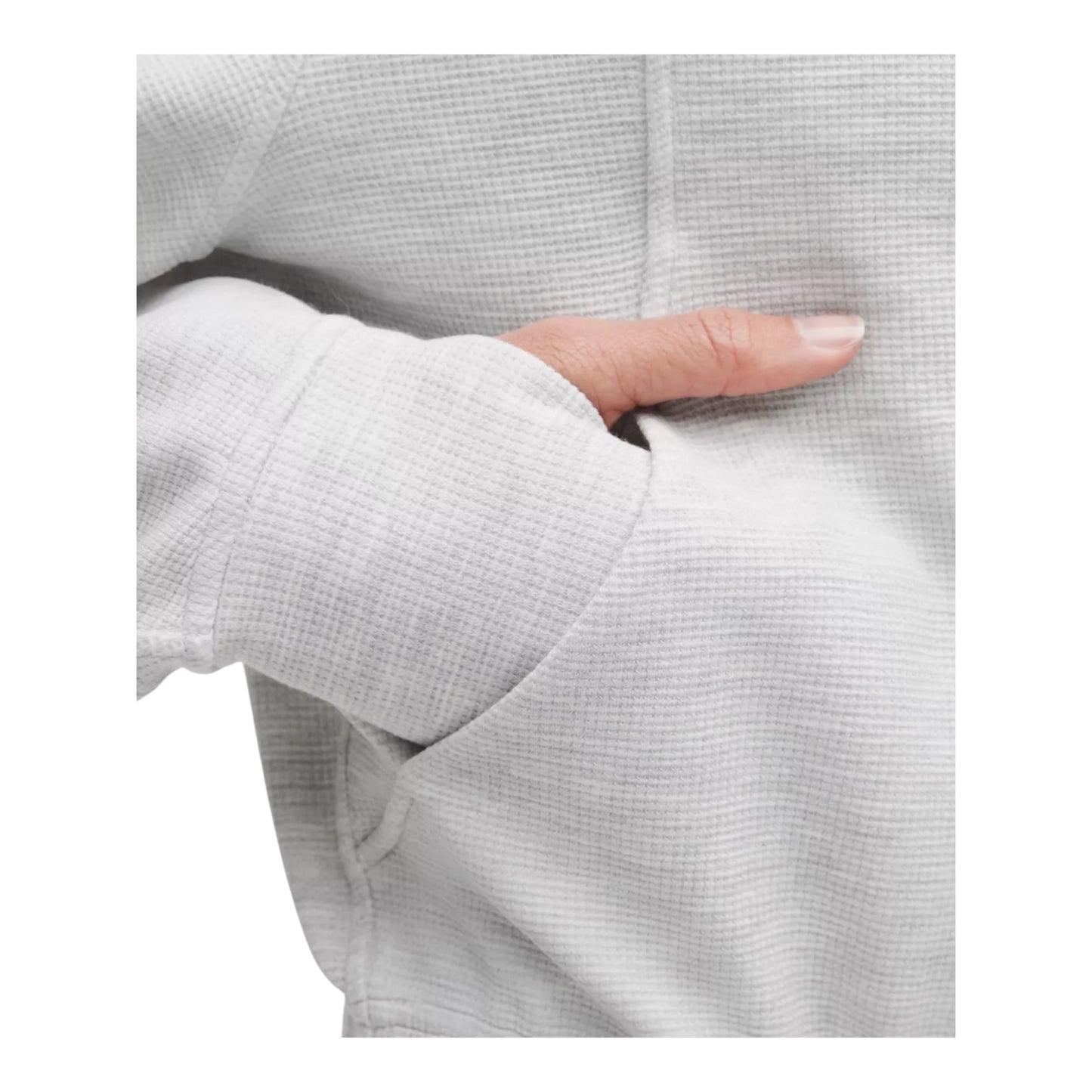 Scuba Cropped Funnel-Neck Half Zip
Waffle size XLarge