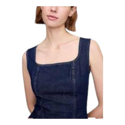 Square Neck Denim Top size 10 New with Tags