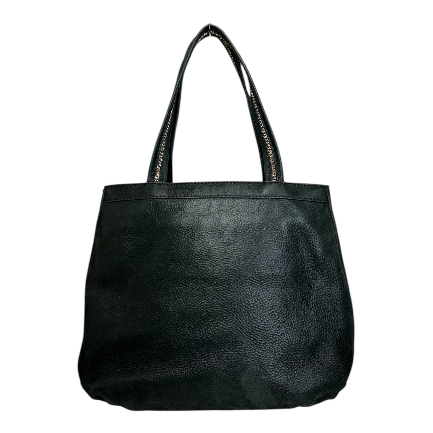 Suede Chain Detail Handle Tote