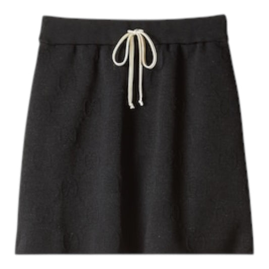 Embossed Full-Print Drawstring Casual Skirt size Medium