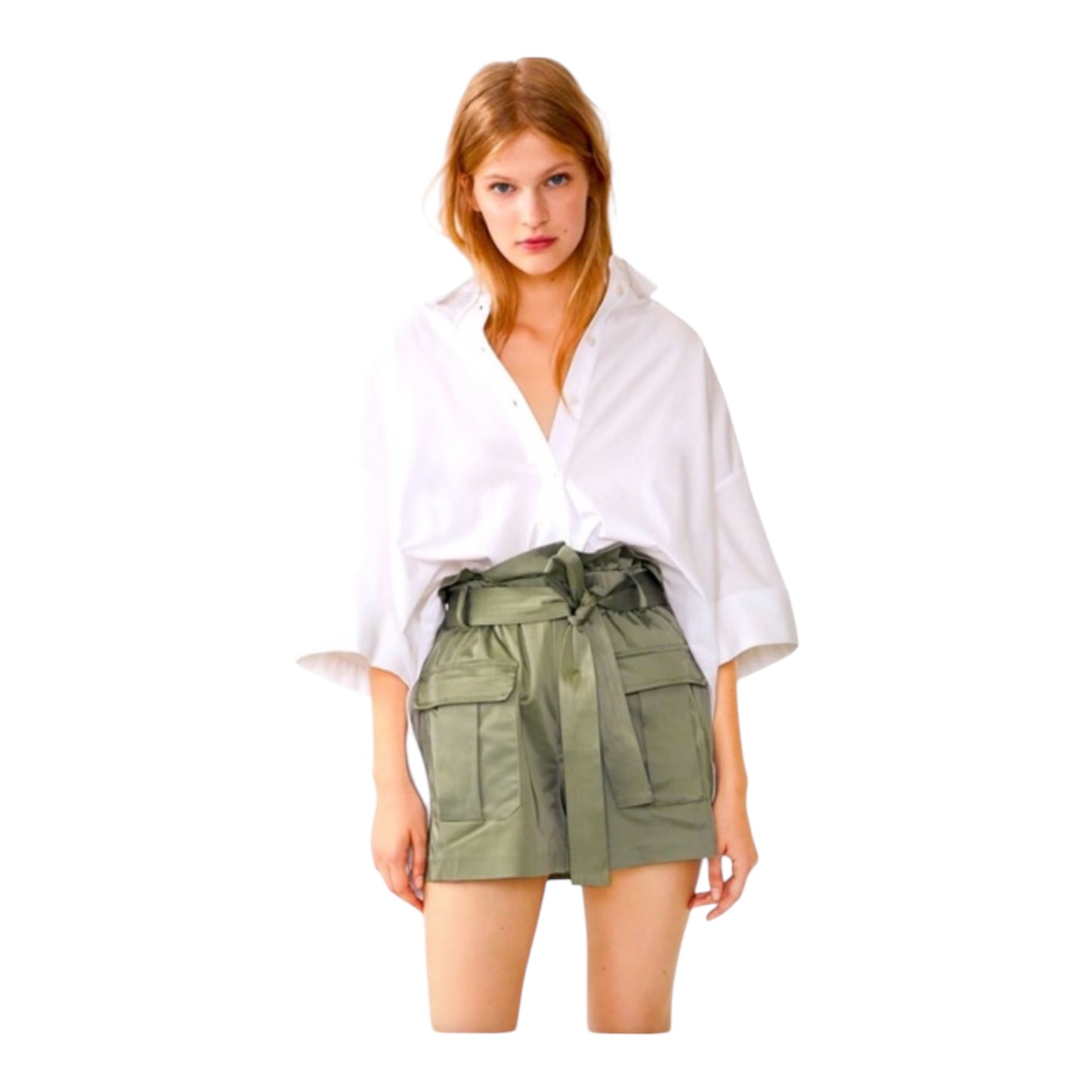 Satin Paperbag Cargo Shorts size XSmall