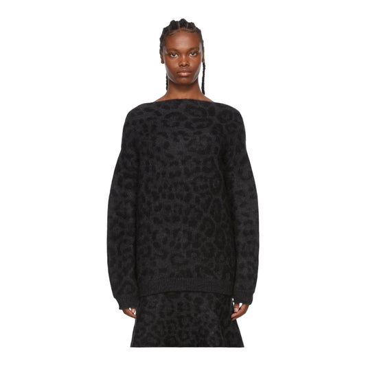 Mohair Leopard Sweater size Large