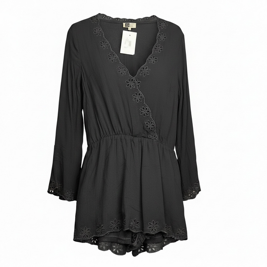 Eyelet Romper size Large NEW WITH TAG