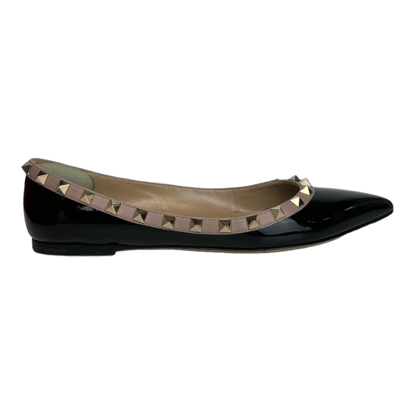 Black Rockstud Ballerina Flats size 37