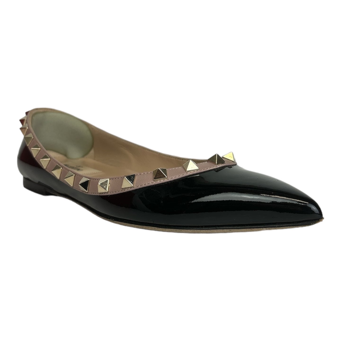 Black Rockstud Ballerina Flats size 37