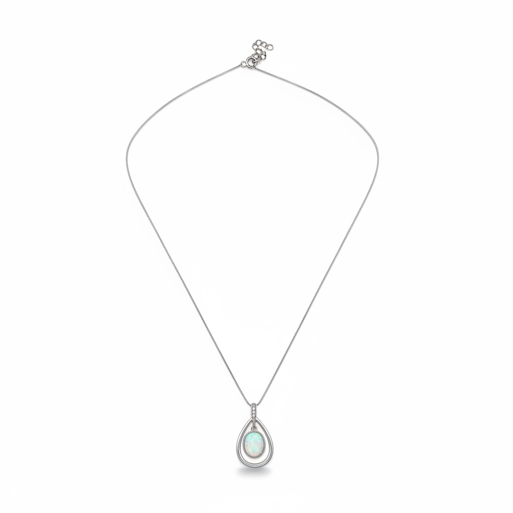 925 Opal Necklace