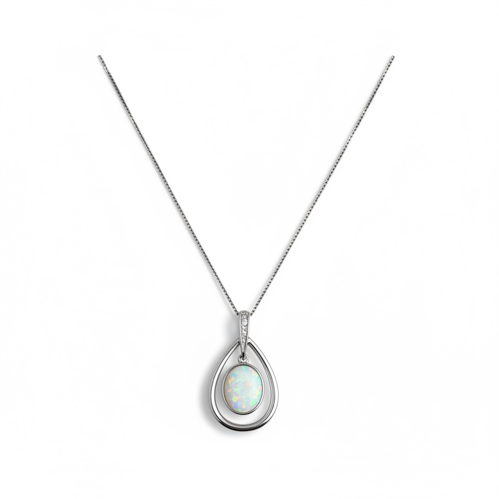 925 Opal Necklace