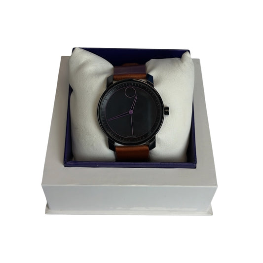 Bold 41mm Leather Strap Watch