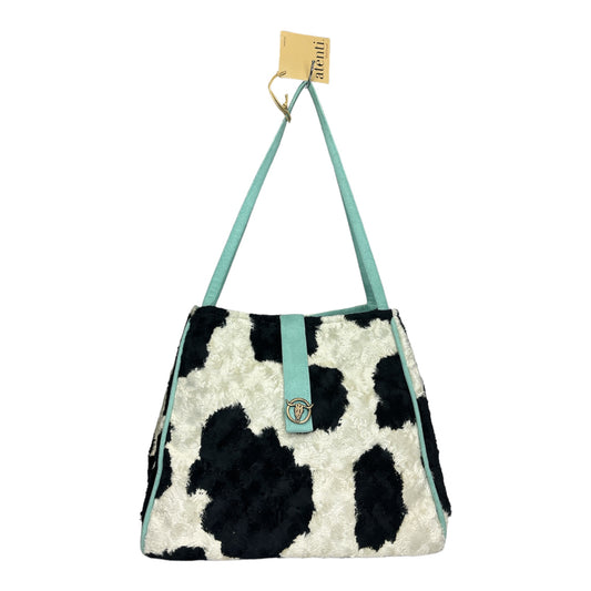 Cow Print Faux Fur Purse New with Tags