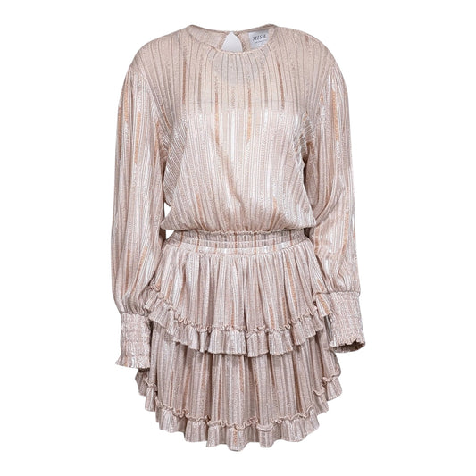 Metallic Striped Mini Dress size XSmall