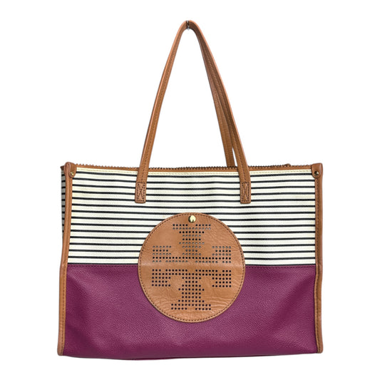 Viva Perforated Logo Colorblock Tote