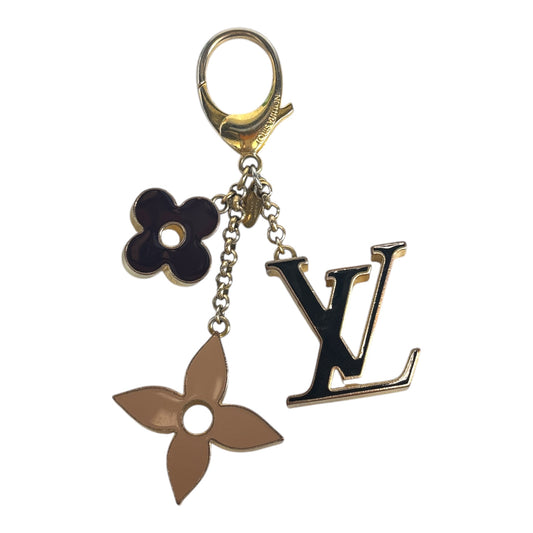 Fleur De Monogram Key Chain And Bag Charm