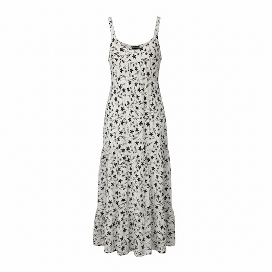 Garden Sketch Tiered Maxi Dress size XL