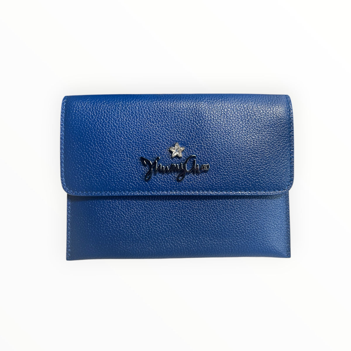 Pebbled Leather Flap Cardholder