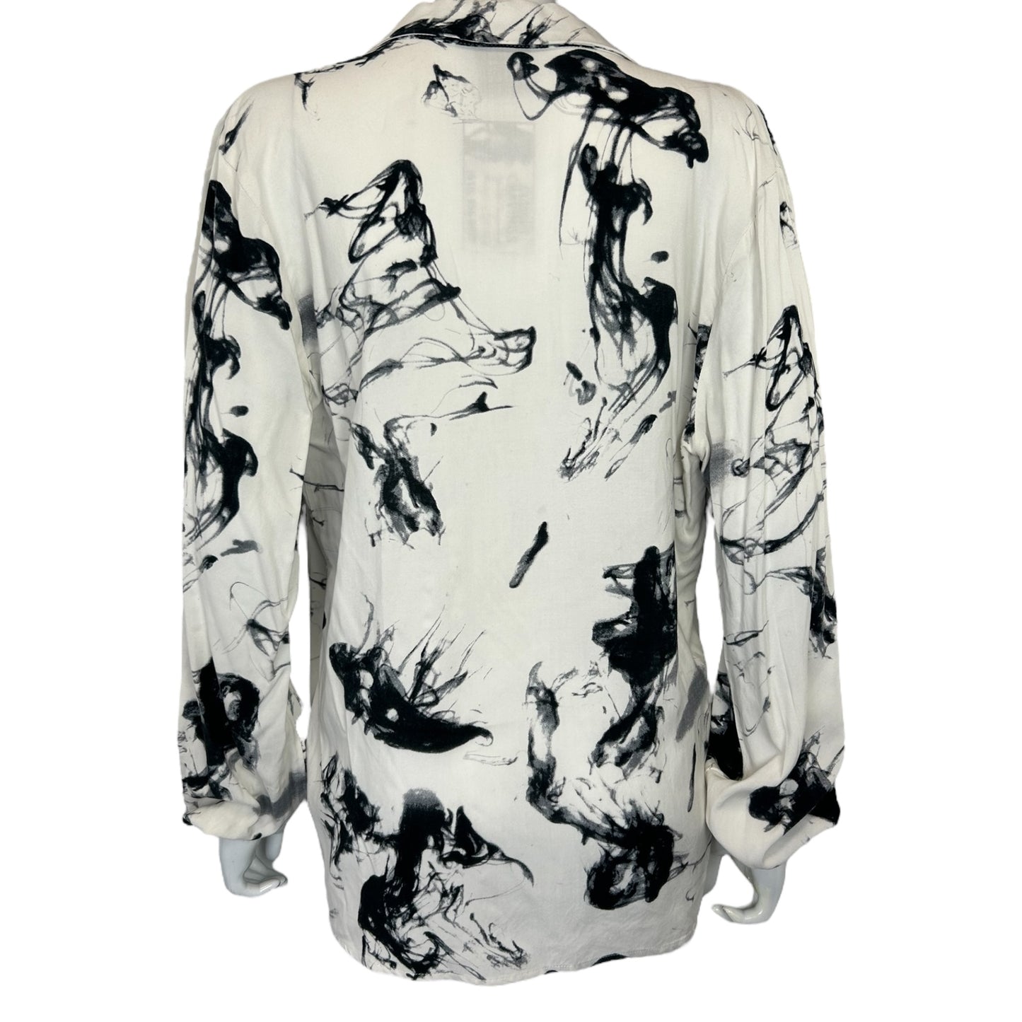 Abstract print blouse size L