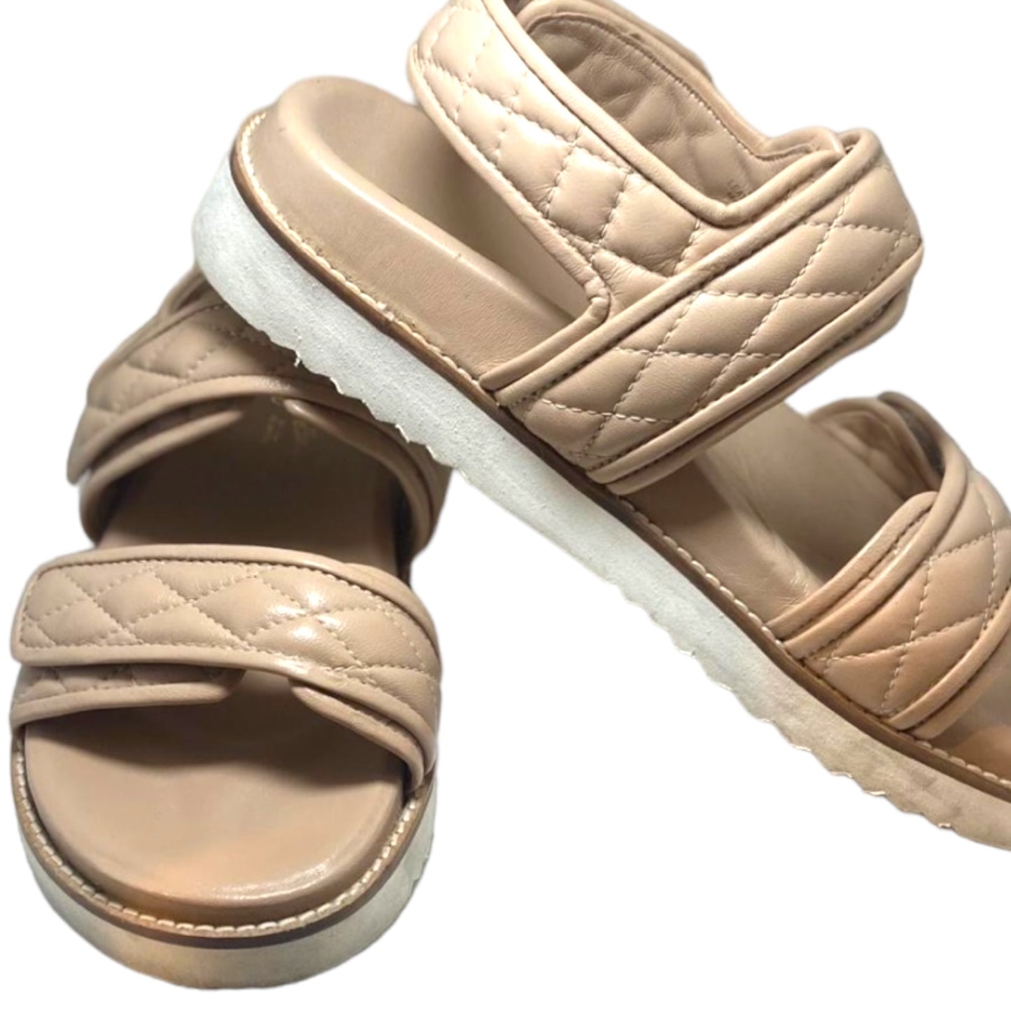Quilted Double Strap Sandal Size 10