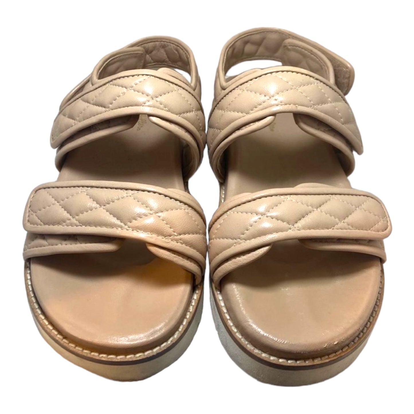 Quilted Double Strap Sandal Size 10