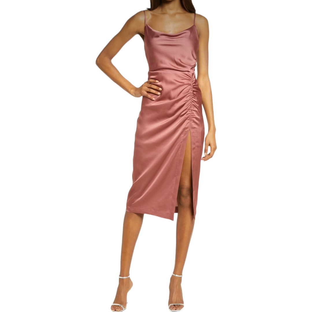 Ruched Satin Slip Dress Suze Large New with tags