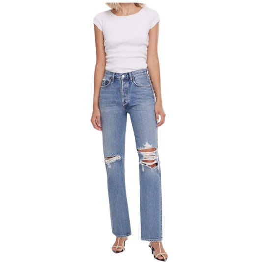 Lana Mid Rise Vintage Straight Jeans Size25