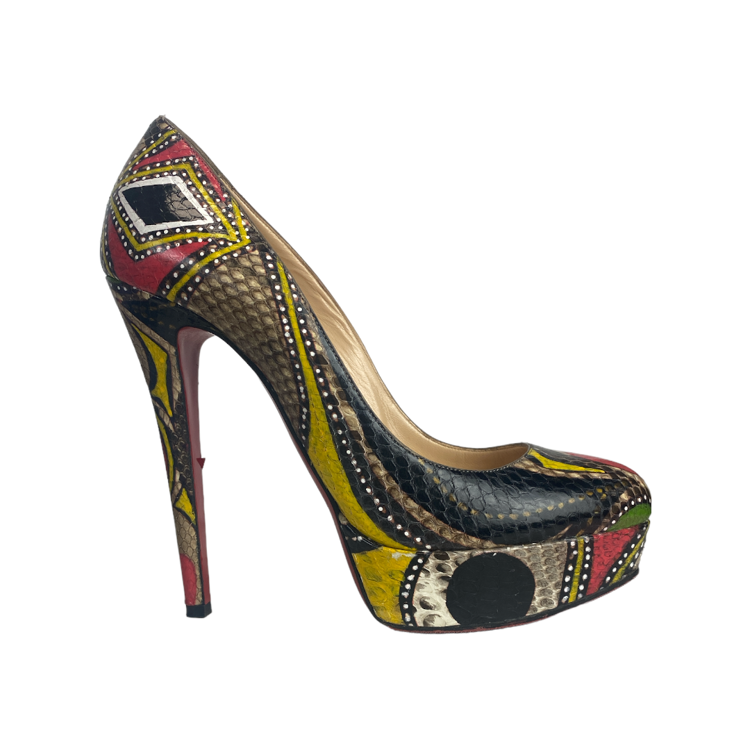 Bianca 120 Python Pumps Size 38